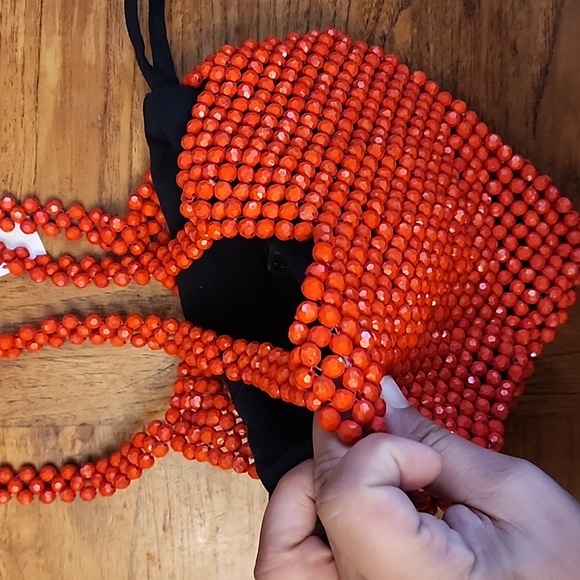 TOPSHOP Beaded Heart purse - Picture 4 of 10